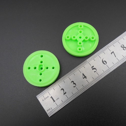 20pz Puleggia Ruota Plastica 30MM 3CM TT Foro Albero Piatto 2MM 1.95MM 2A Verde - Foto 13 di 13