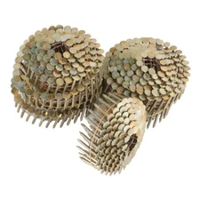 7200Pcs 1-1/4" × 0.12" 15 Degree Galvanized Coil Roofing Nail 3/8" Head Diameter