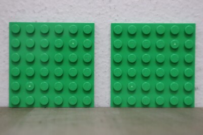 Lego 6097194 6 x 6 Green Plate Pack of 2 | eBay