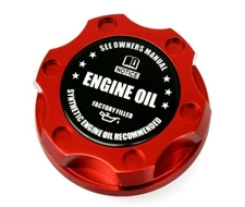 VMS RACING RED SYNTHETIC ONLY ENGINE OIL FILLER CAP FOR DODGE CHARGER SRT8 BK