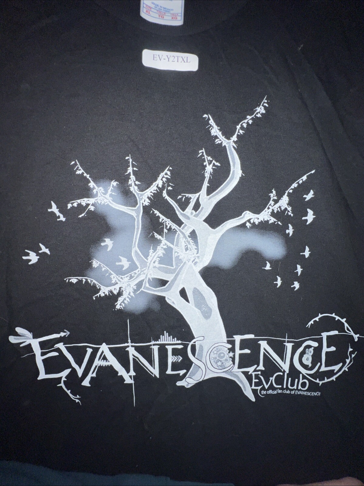 Evanescence EvClub Exclusive Year-2 t-shirt (“tree” design) NEW XL