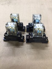 Omron MY2N-D2 Relay with Socket Base *Lot of 4* #4019I149