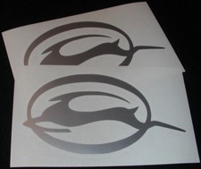 2 New Impala Chevy 6 Silver Metallic Decals Stickers Car Show Window Decal