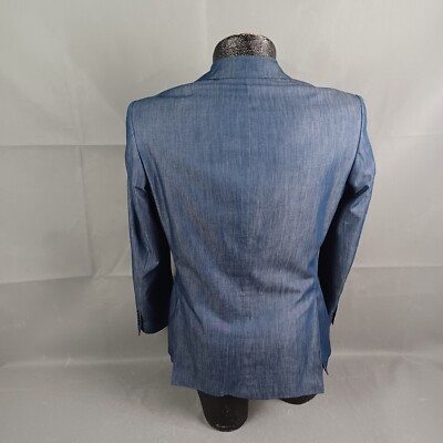 Jones New York Sportcoat 36R Men Blazer Jacket Blue Cotton 2