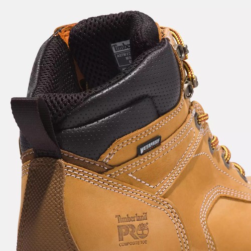 Men's Timberland PRO Titan EV Composite Toe Waterproof Work Boot Wheat A5Q82231 - Picture 4 of 7