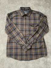 SWISSTECH LONG SLEEVE Flannel Shirt - Brown/Gray - Medium