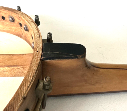 MANDOLINO BANJO 8 CORDE RETRO APERTO 8 CORDE VINTAGE ANNI '20 GRETSCH CLARAPHONE *Bisogno di corde* - Foto 14 di 15