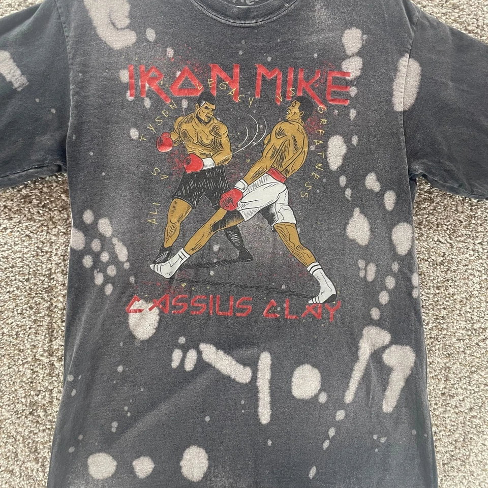 Entree Shirt Mens Small Black Iron Mike Cassius Clay Legacy VS Greatness Boxing - Image 3 of 4