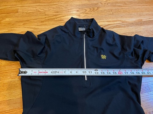 Levelwear Cambria Top Womans Sz L Black Quarter Zip Running Back Pocket Pullover - Picture 4 of 16