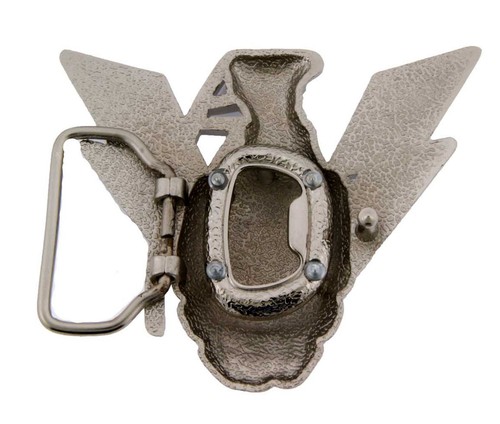 Men Women Belt Buckle Halloween Costume Vintage Silver Metal Fashion Western - Picture 17 of 36