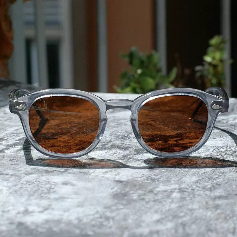 Brown sunglasses with grey clearance lenses
