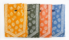 Women Large Pure Cotton Sleepwear 46" Size Nighty Indian Jaipuri Cotton Nighty