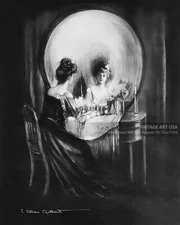 All Is Vanity 8x10 Fine Art Print Optical Illusion Skull Charles Allan Gilbert