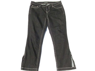 Capri le plus cher slim blanc marché noir taille 2 couleur noir capris femme
