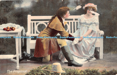 R298119 The Proposal Herren und Frau Bank Äpfel Anzug Anzug Mütze B B Nr. 38 1912