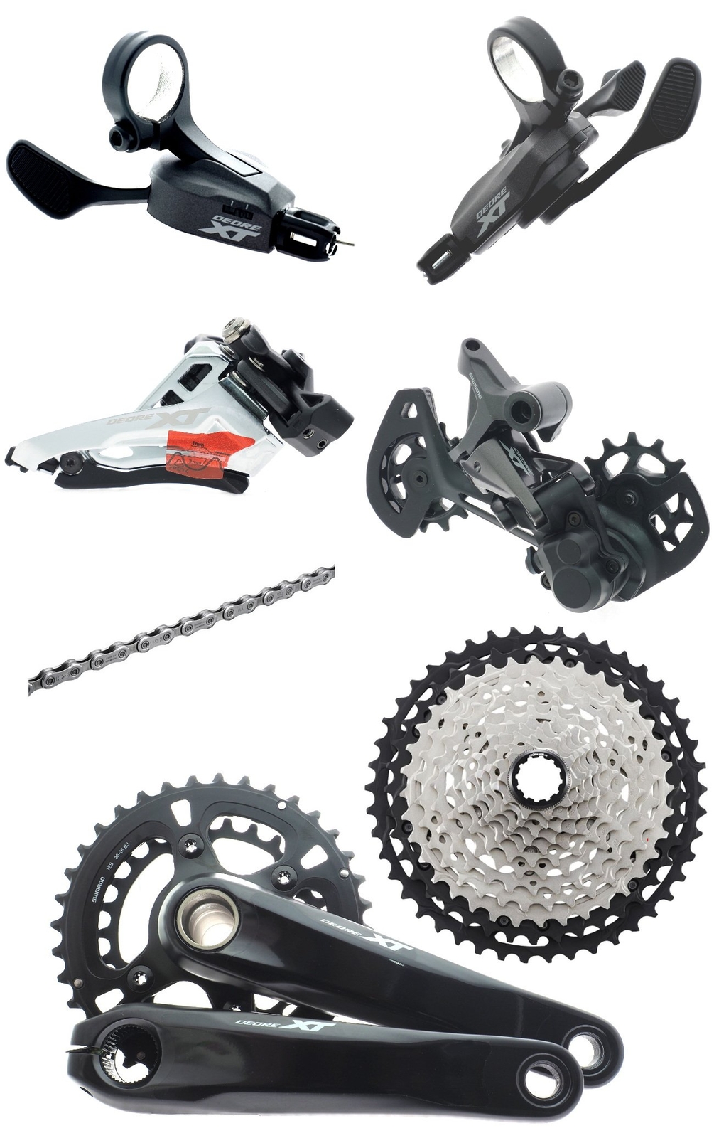Shimano XT SL-CN-CS-M8100 FC/RD-M8120 MTB 2×12 Spd 10-45T Groupset