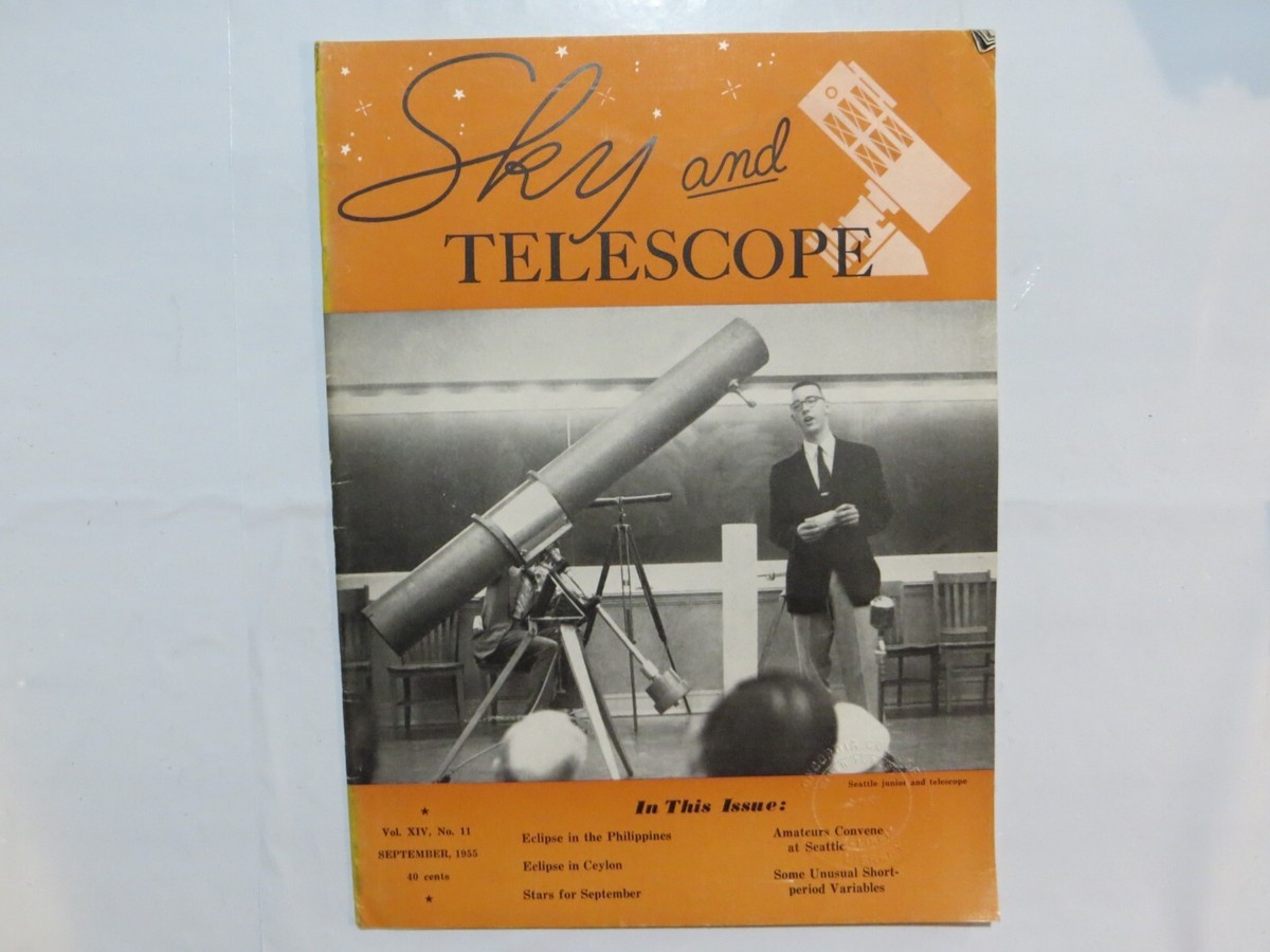 Sky & Telescope Magazine 1955 September 8B | eBay
