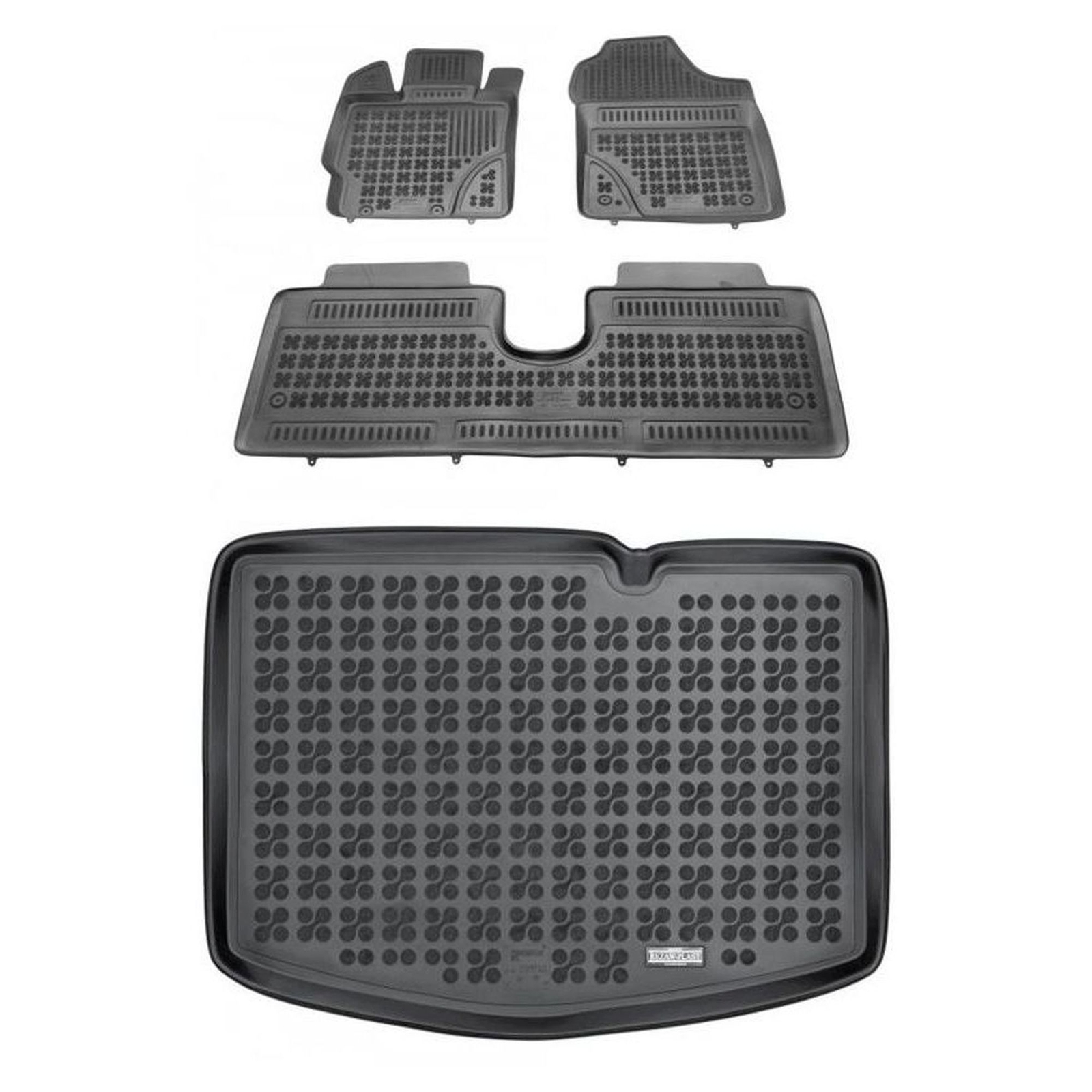Tapis de sol Toyota Yaris III Hybride antidérapants imperméables avec fixation de sécurité