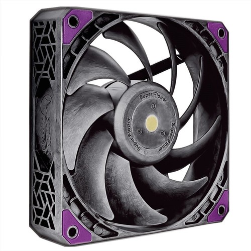 Super Flower SF-PF121-BK_3P MEGACOOL 120mm fan Triple-Pack, 12-pole motor design - Picture 3 of 12