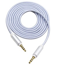 3.5mm 4 Pole Car aux Audio Cord headphone Cable For LG V30 Q6 Q8 G6 G7