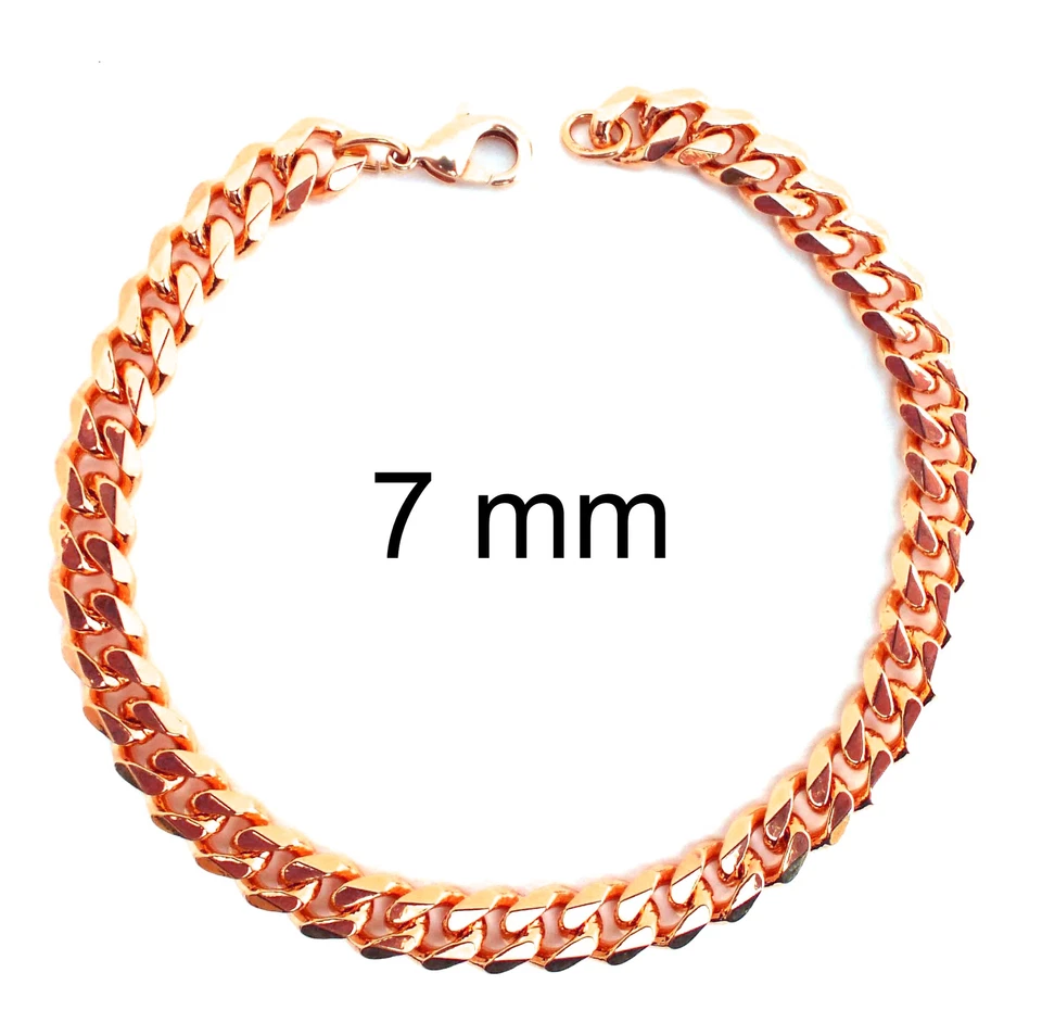 Panzerarmband rose vergoldet Rosegold Doublé Armband Damen Herren Frauen Männer - Bild 4 von 4