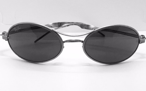 Vintage B&L Ray Ban Orbs Ellipse W2311 Sunglass C. Matte Silver w/ G15 Lens - Picture 2 of 3