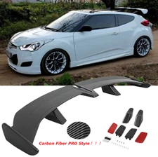For Hyundai Veloster 2012-2021 PRO Style Carbon Fiber Trunk Lid Spoiler Wing