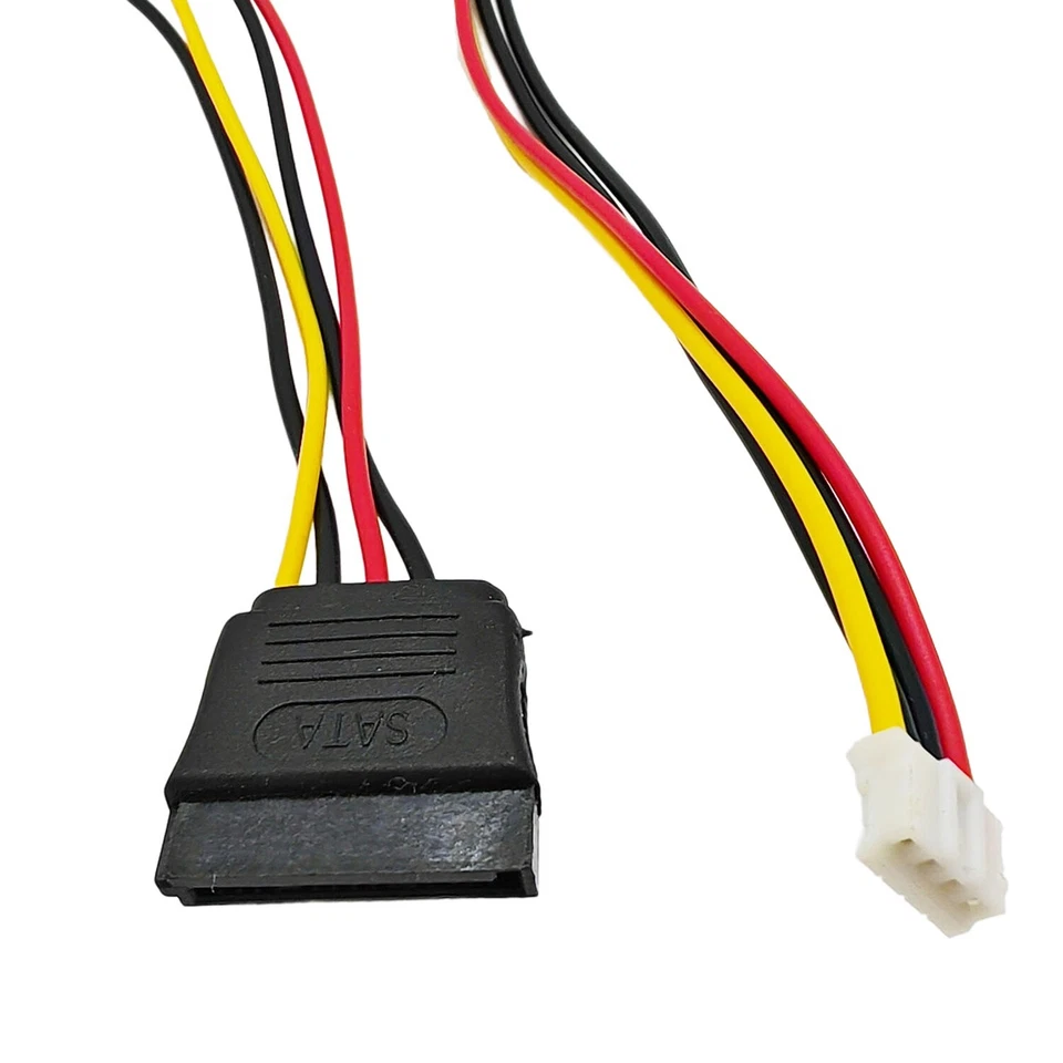 100pcs Mini 4 Pin PH 2.0mm Female to 15 Pin SATA Female HDD Power Supply Cable - Image 4 of 4