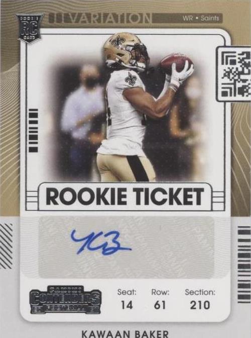 2021 Panini Contenders Kawaan Baker #258 - 1 of 2