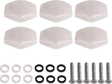 Lovermusic Guitar Tuner Machine Head Buttons White Pearl Tuning Key Square Butto