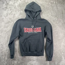 CHAMPION x University INDIANA HOOSIERS hoodie Gray Size XS Sweatshirt Unisex ￼