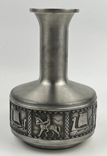 Vintage Snorre Norsk Pewter Zinn Vase - 1950er Jahre - 95% Zinn - Dekorativ