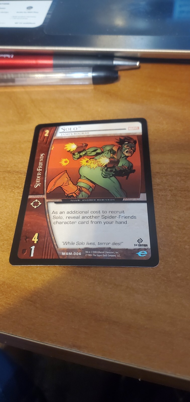 2004 Upper Deck Marvel VS System 1st Edition - MSM006 Solo