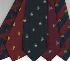 Regimental Polyester Jacquard (Motif)  Military Ties