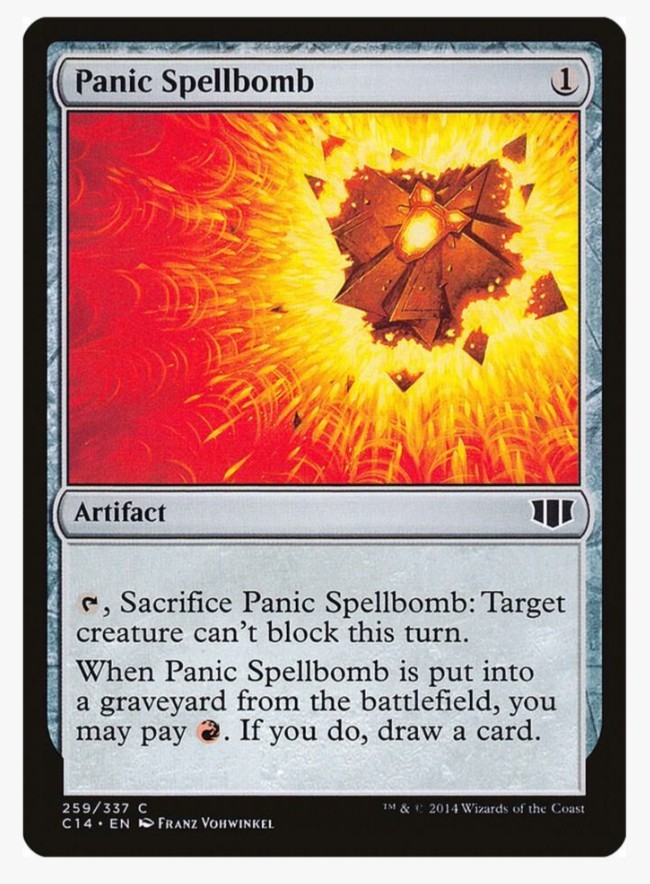 Panic Spellbomb | MTG C14 | EDH Commander Artifact Cantrip | LP