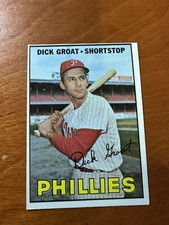 1967 TOPPS DICK GROAT RC PHILADELPHIA PHILLIES #205 Exmt