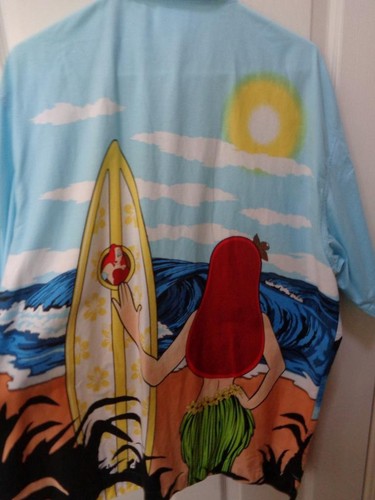 Disney Roger Jessica Rabbit Hawaiian Men's Shirt Button Up Large - Picture 4 of 6