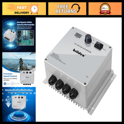 12V-24V 50A PWM DC Motor Speed Controller, Forward-Reverse Switch, Overheat Prot