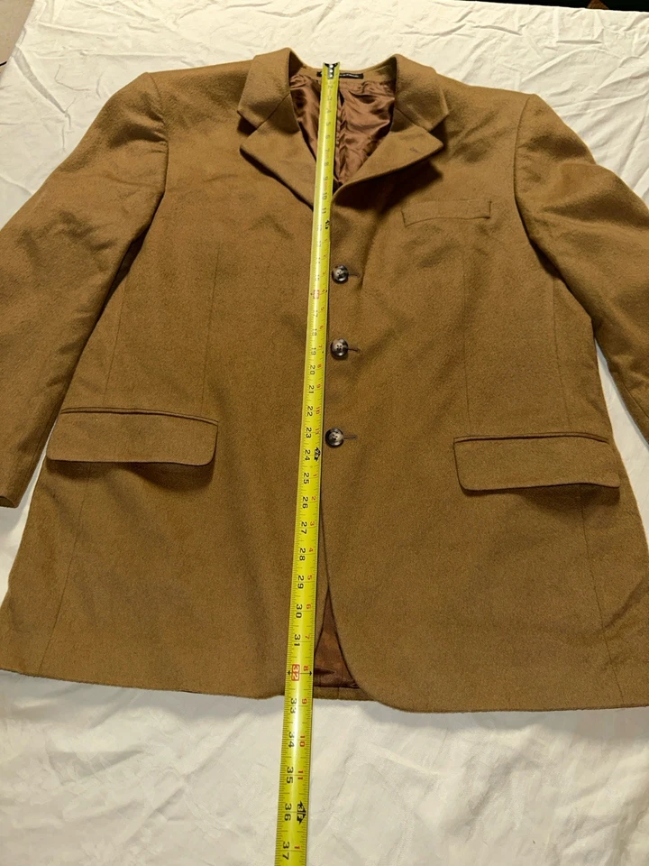 Chaqueta Blazer Abrigo Deportivo S Cohen Prestige Pure Cashmere Para Hombre Marrón Italia Canadá Foto 4 de 4