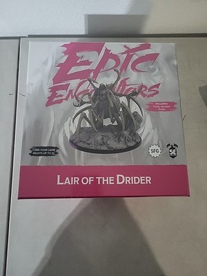 Epic Encounters: Lair of the Drider w/ Finely-Detailed Drider Steamforged SEALED