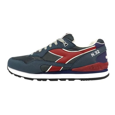 Diadora N92 Herren Sneaker Blau Rot Sportlich Freizeitschuhe 60056
