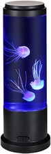 Jellyfish Lamp 11 Inch Aquarium with Color Changing Light Noiseless Pump USB