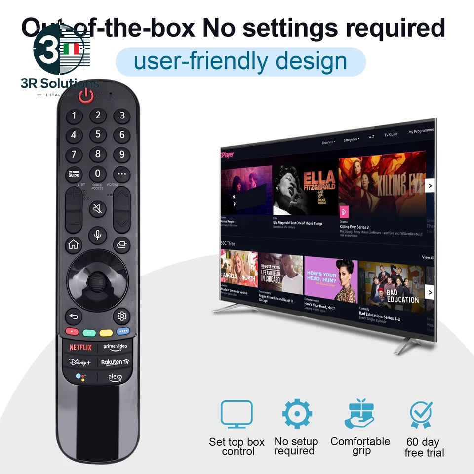 Telecomando TV per Tutti I Smart TV Lg 2019-2023 Magic Remote, Mr22/23Ga Thinq O - Immagine 2 di 4