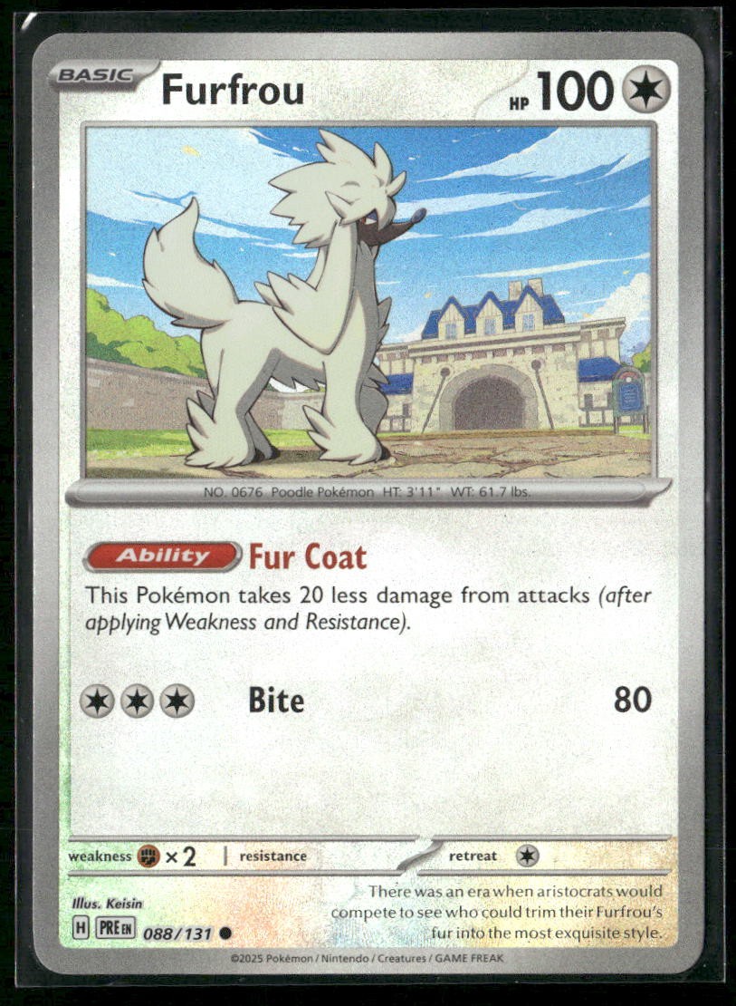 Furfrou Common SV: Prismatic Evolutions 088/131 NM