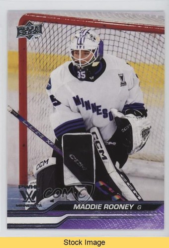 2024 Upper Deck PWHL 1st Edition Purple Maddie Rooney #7 Rookie RC READ