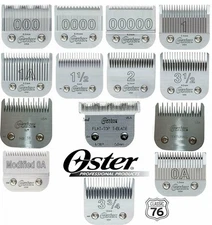 Oster Detachable Replacement Clippers Blades for Classic 76, Model 10, Octane