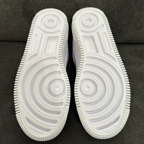 Nike Air Force 1 Shadow Lilac Bloom White Women’s 8 Swoosh Leather FN6335-102 - Picture 6 of 7