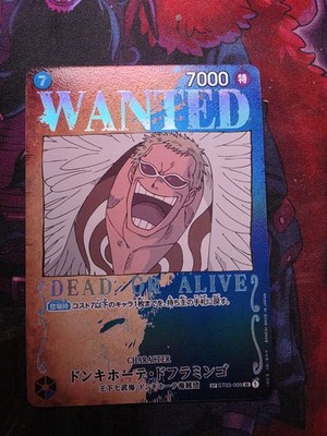 One Piece - Doflamingo ST03-009 SR SP Wanted Mighty Enemies Card - Japanese