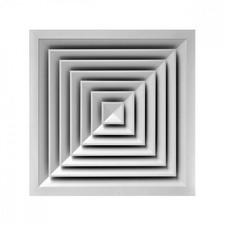 DIFFUSORE MULTIDIREZIONALE A 4 VIE mm 225 x 225 4 vie