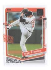 2023 Panini Chronicles Roger Clemens Clearly Donruss 12 Boston Red Sox